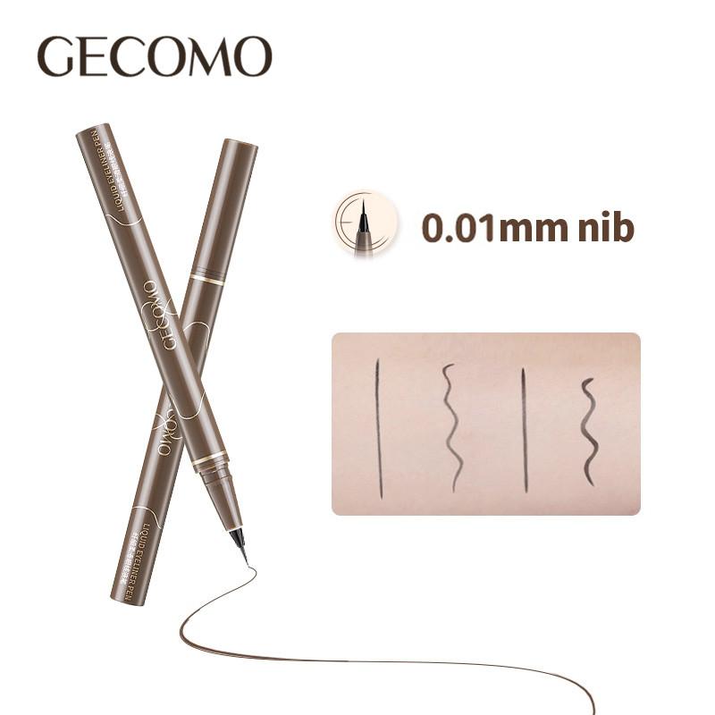 GECOMO-Bút Kẻ Mắt Dạng Lỏng Siêu Mịn 0.01Mm Lông Mi Dưới Không Thấm Nước Lâu Trôi Nữ Mỹ Phẩm