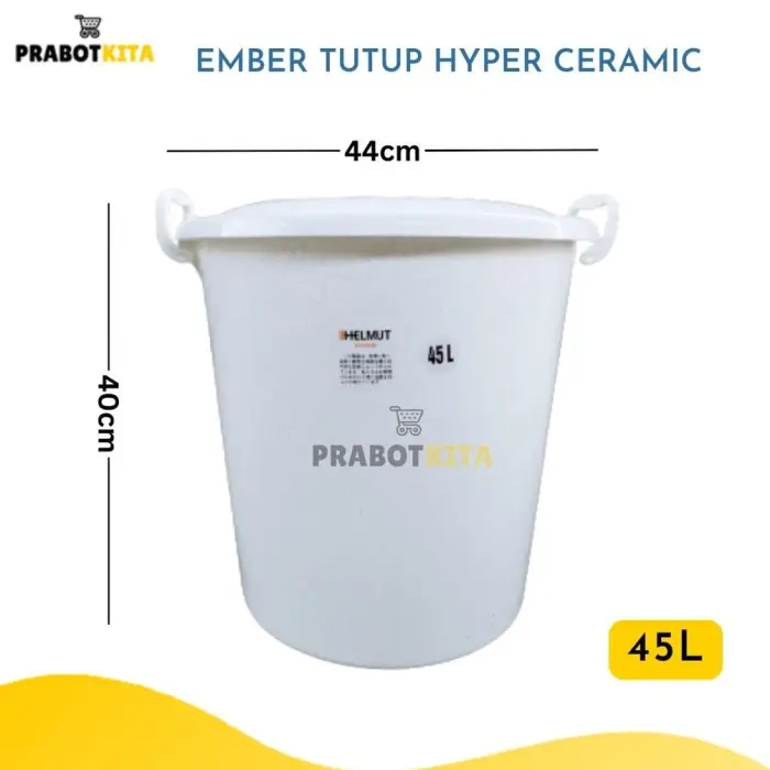 MURAH TERJANGKAU NEW !!! EMBER TUTUP HYPER CERAMIC PUTIH / EMBER 45L / EMBER MANDI / 1
