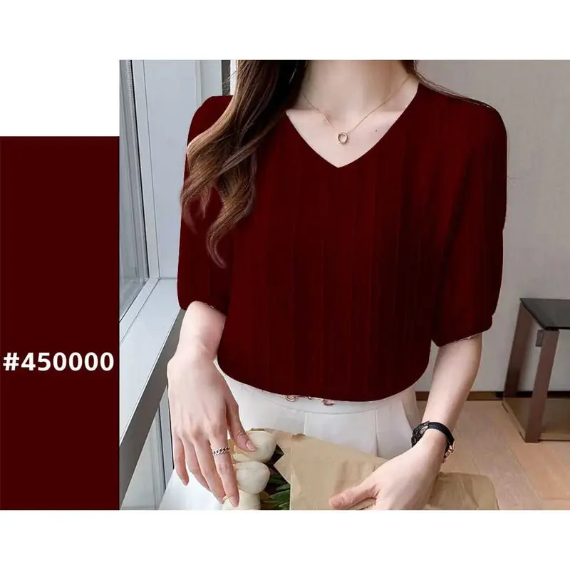 CALISSA FASHION BISA COD BLOUSE/ATASAN WANITA KANTOR/OFFICE STYLE KOREA LENGAN PENDEK MODEL SOFIA 4