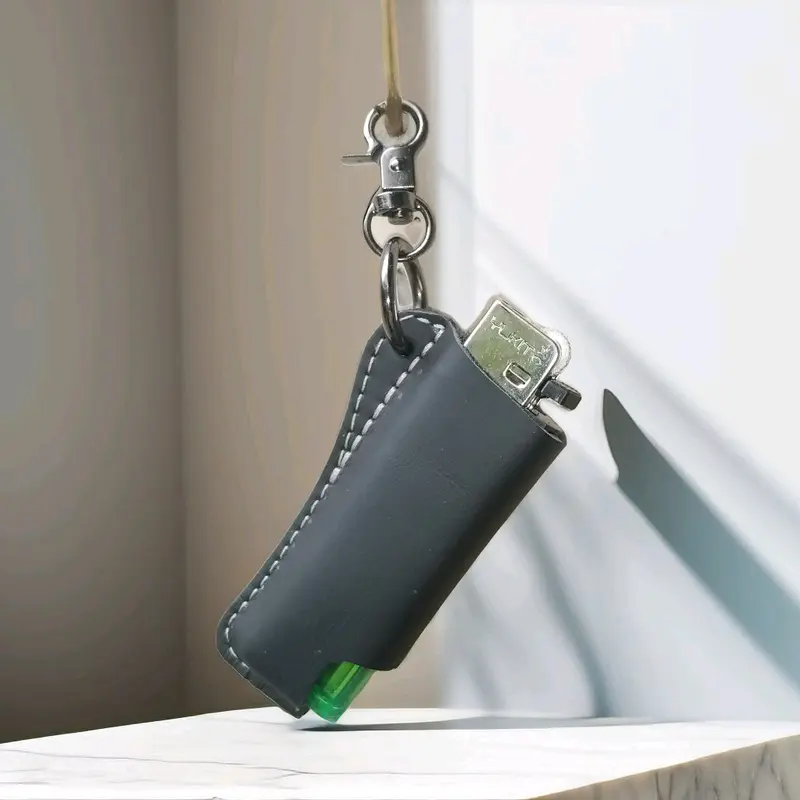 gantungan kunci kulit asli ragam aksesoris keychain Elegan 3