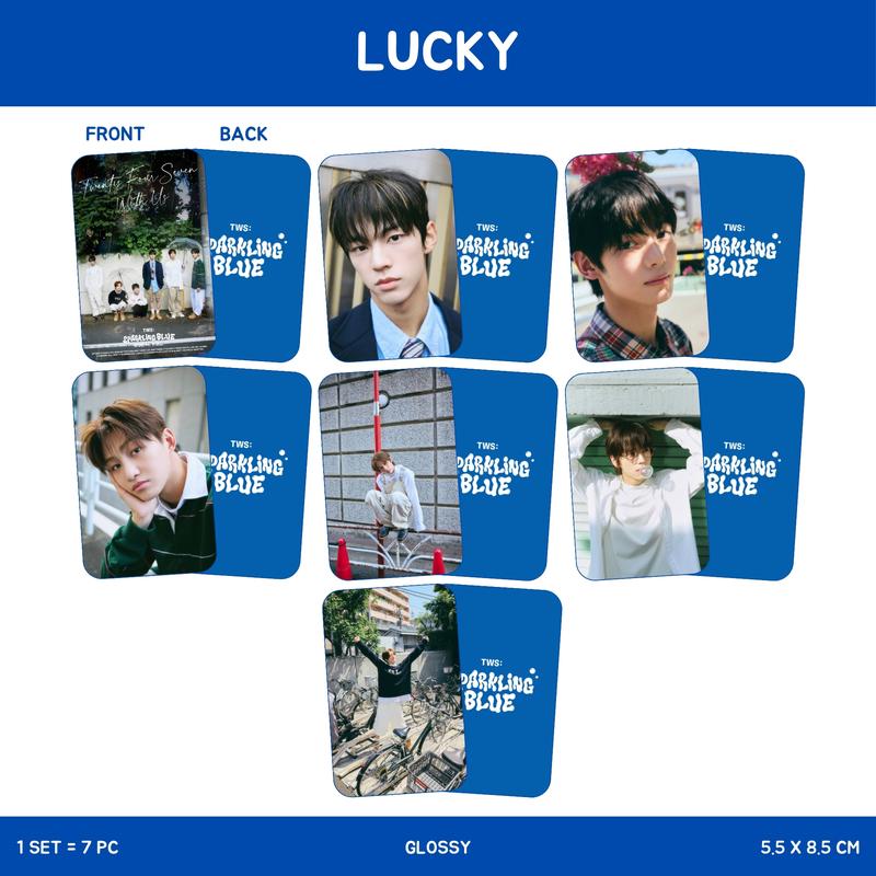 PHOTOCARD TWS TRY WITH US 2SISI 7 PCS KPOP UNOFFICIAL DOHOON HANJIN JIHOON KYUNGMIN SHINYU YOUNGJAE 1