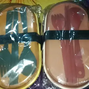 VOOVA Lunch Box / Kotak Bekal Makan Siang / Bento Set 900ml / Kotak Makan