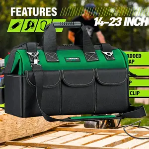 Taffware A03369 Tas Perkakas Bahan Tebal Teknisi Listrik Tukang Gendong Tahan Air Kuat Multifungsi