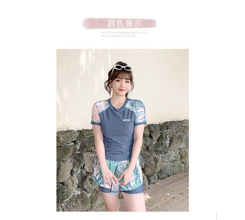 Product Introduction of 2024 New Sports Swimwear Women's Split Boxers plus Size Plump Girls Conservatively Thin Cover Belly Hot Spring Swimwear 5