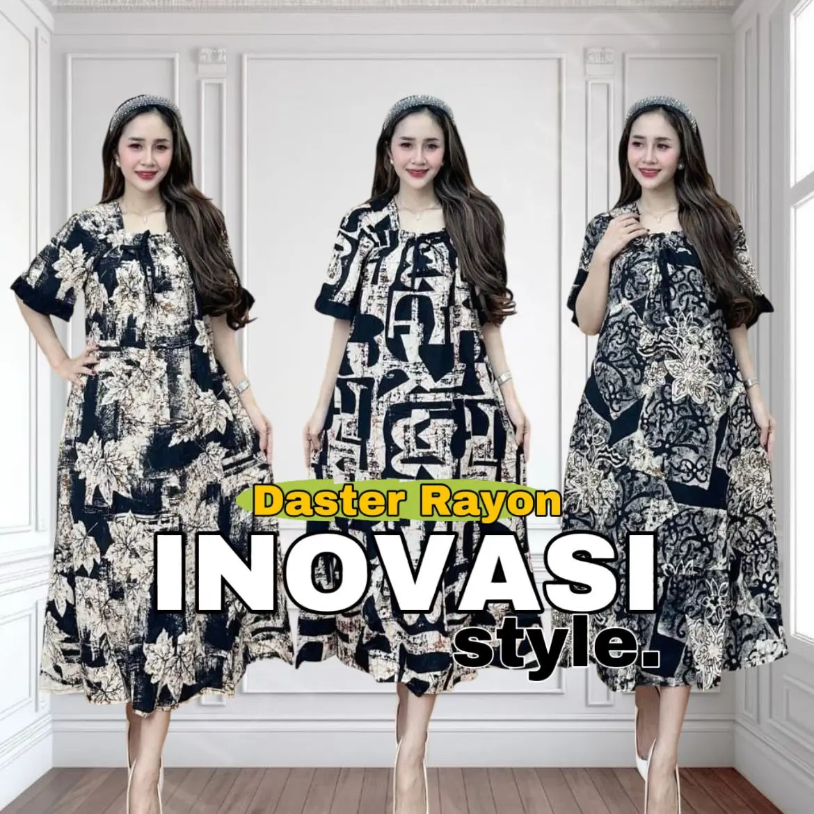 Dress Rayon Bahan Rayon Tebal LD110 PB115
