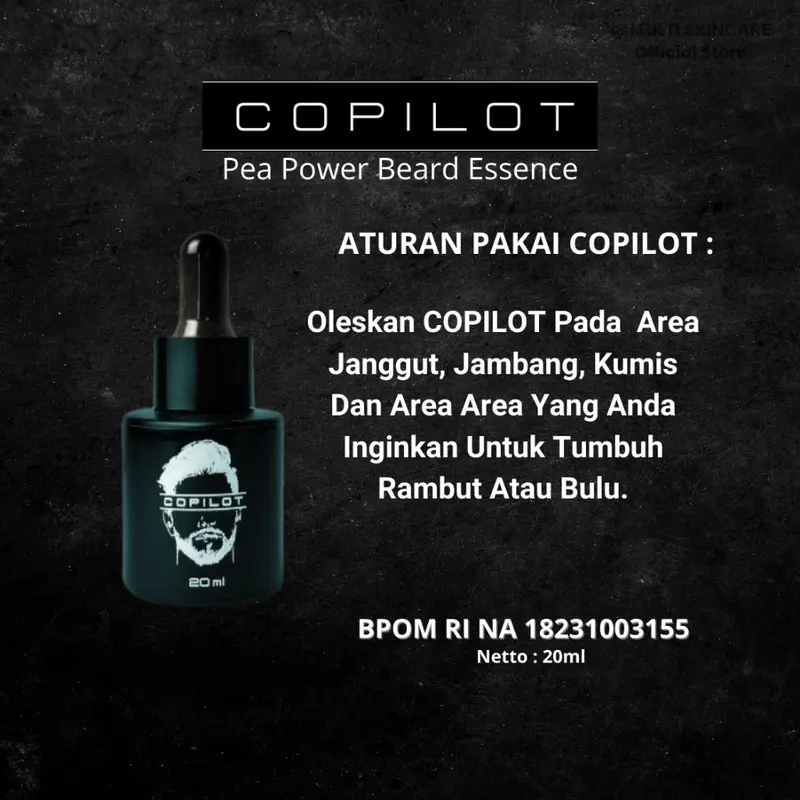 PENUMBUH BREWOK COPILOT ION HAIR & BEARD BOOSTER SERUM Penumbuh Brewok, Kumis, Jambang 5