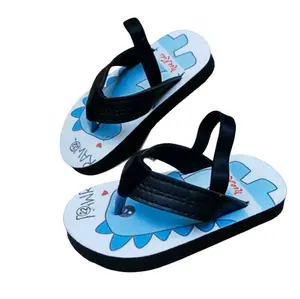 Sandal jepit anak laki laki tali belakang Fashion Motif dinosaurus