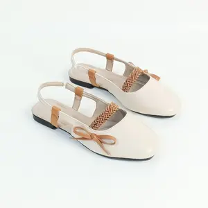 Oberklast Noirwe – Flatshoes Slingback Anyaman | Sepatu Sendal Wanita Aesthetic & Nyaman Sandal Cewek