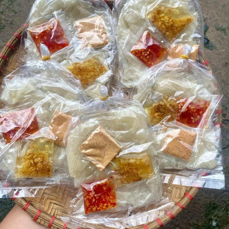 Com bo 10 Bịch Bánh Tráng Dầu Tỏi Ớt Rim