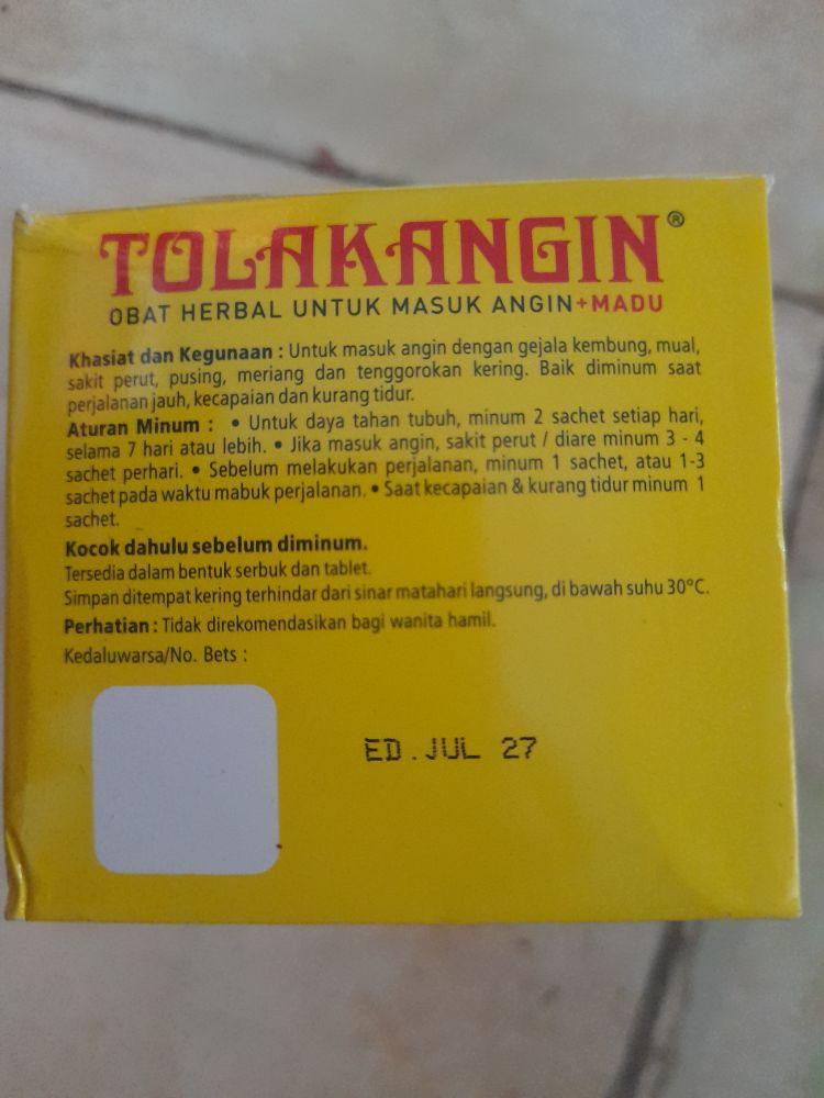 Tolak angin Herbal+Madu Sido Muncul 5box isi (12 sachet X 5 box) Tolak angin Herbal+Madu Sido Muncul 5box isi (12 sachet X 5 box)