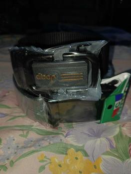 Product Review of Gesper Ikat Pinggang Pria Wanita Kulit Sintetis Hitam Polos Model Rel Otomatis Belt Karet Sabuk Sabuk from Y**T 1