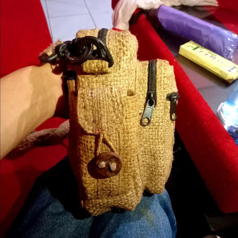Tas karung Goni Tas Selempang Tas Waistbag Goni Pria Wanita 4