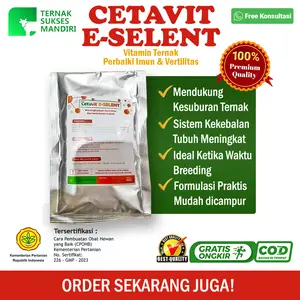 CETAVIT E-SELENT – Vitamin Ternak Penunjang Fertilitas & Imun Sapi Kambing Domba