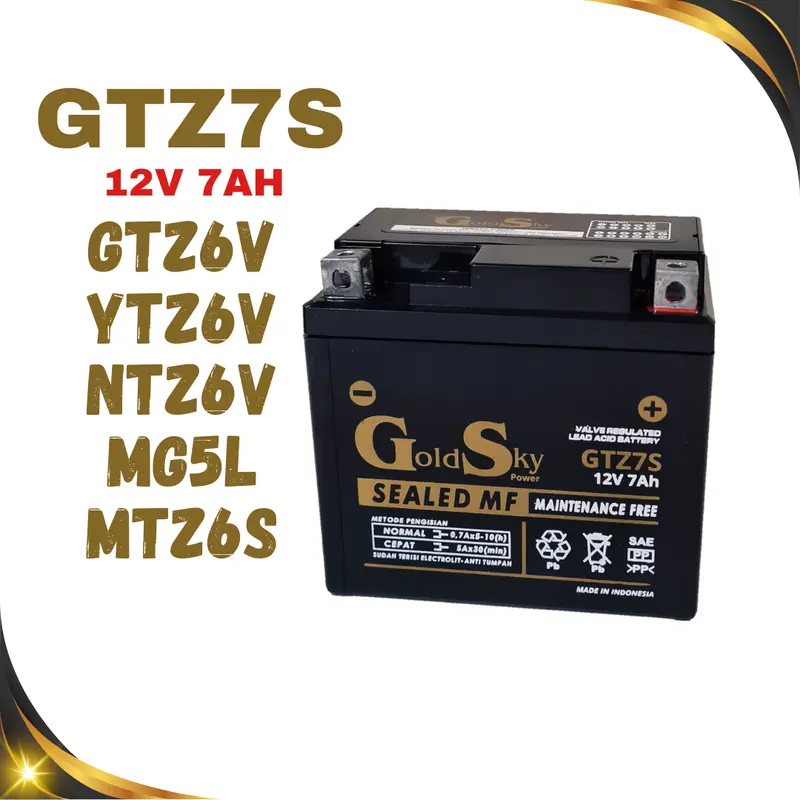 AKI KERING MOTOR GSX R150 SATRIA FU BURGMAN 125 GSX S150 GTZ7S GTZ6V YTZ6V GS GOLD SKY MF 5