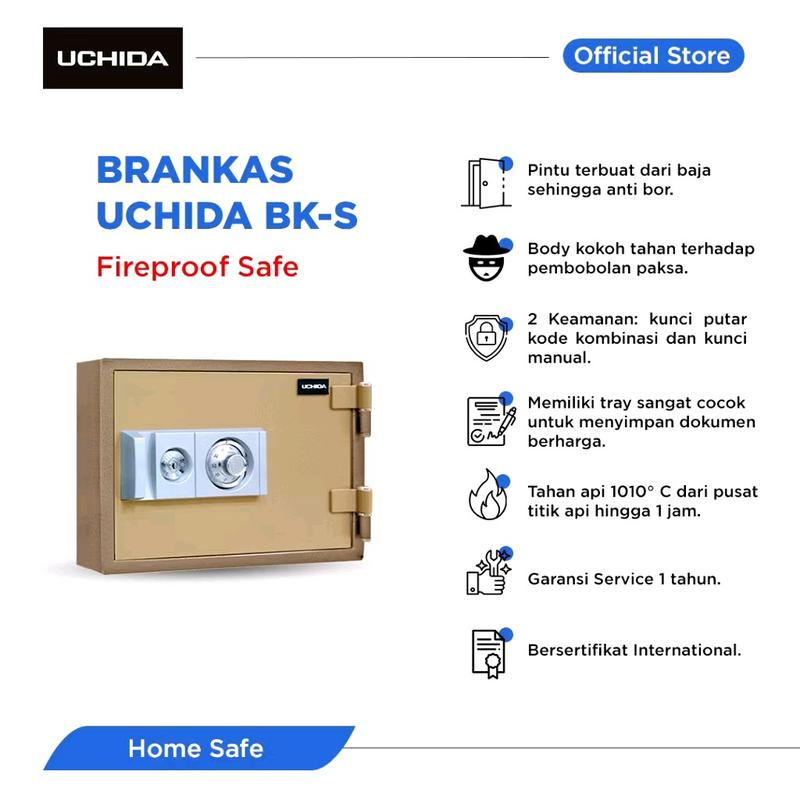 BRANGKAS MERK UCHIDA BARU  TAHAN API  ORIGINAL 3