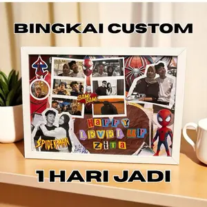 Acseone Bingkai Custom Foto | Ukuran A4