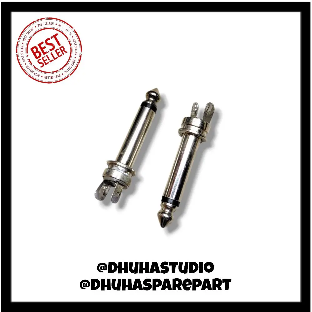 Jack Receiver Jack Mic 6.5mm Dua Kaki Universal