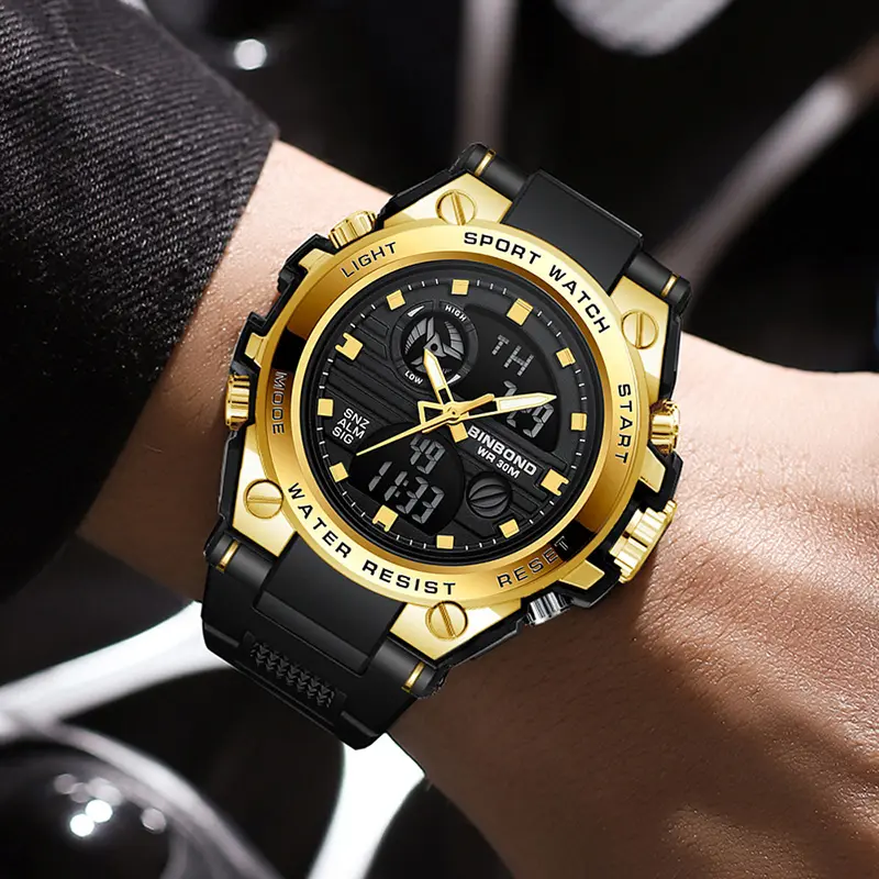 Fashion electronic watch 3c digital display waterproof luminous accurate timing watch 1