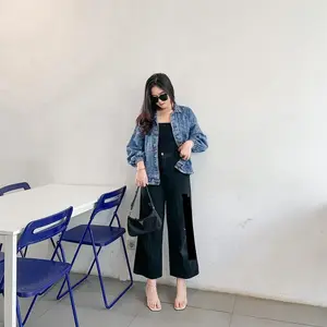 FASHIONABLE - Kulot Mozza Jeans - Kulot Jeans Wanita Kasual