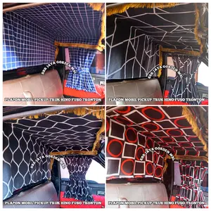 kain Plapon atap kabin mobil satu set gorden mobil kaca samping/ Tirai pintu mobil 1set plapon atap kabin / Plapon mobil