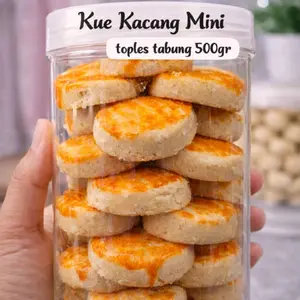 Kue Kacang Mini 500g Kue Kering Gurih Renyah Snack Lebaran Grosir & Ecer Murah