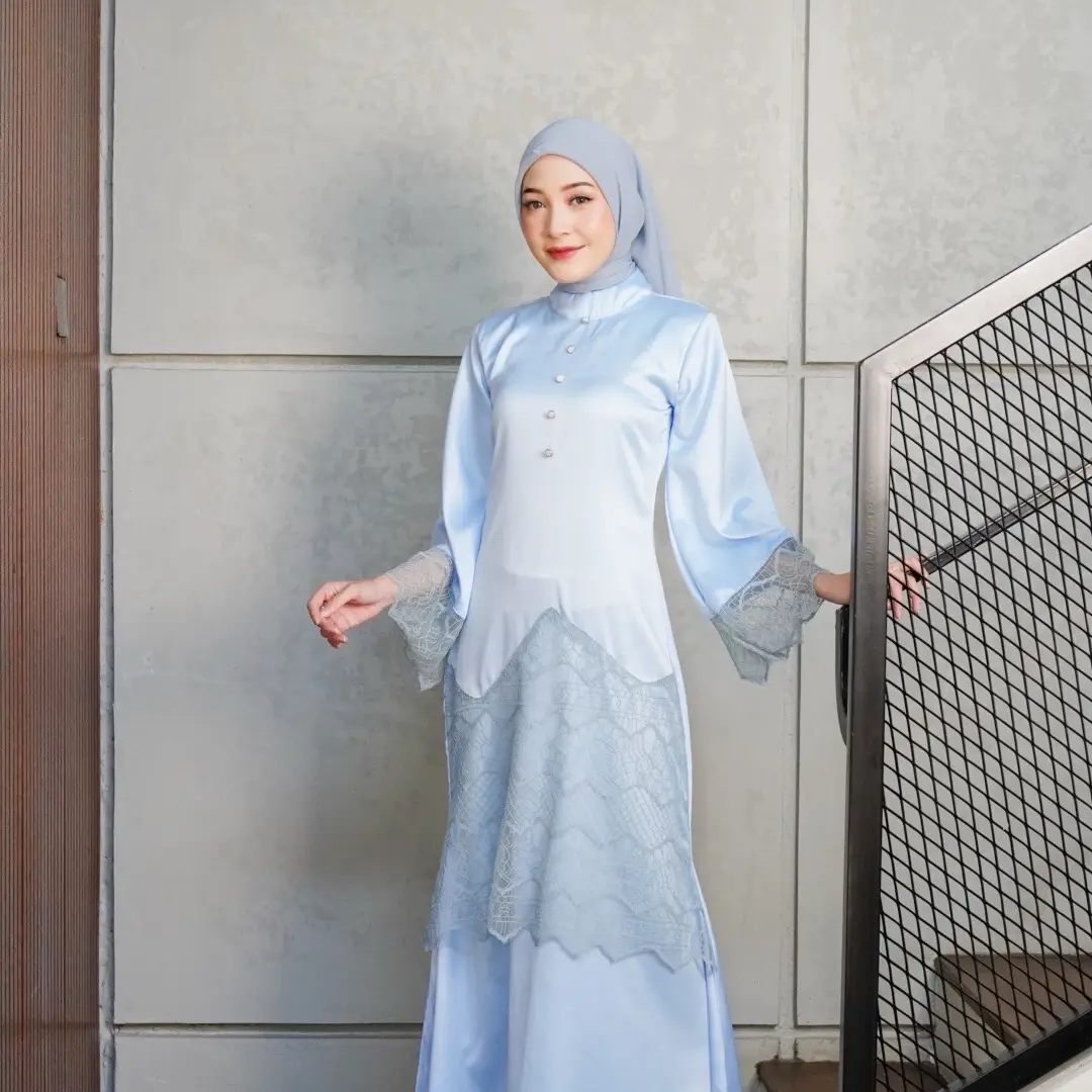 Amara Dress / Bahan Cavalli / Tille Lace Cantili Ekslusif / Big Size / Mewah / Nyaman / Cantik / Lembut Lembut Mewah Pesta Satin Muslim Tile