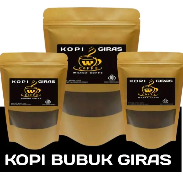 Kopi Bubuk Giras 250G, Kopi Bubuk, cocok untuk warkop, Kopi Robusta hitam 2
