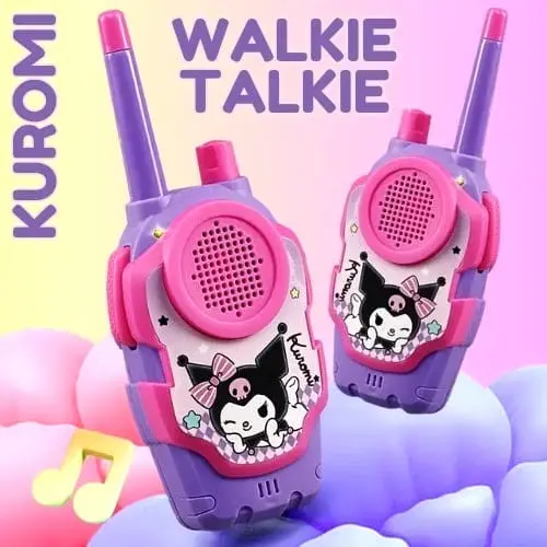 Mainan Anak HT Walkie Talkie Kuromi Mainan Anak Cewek//Mainan walkie talkie anak-anak berguna talky untuk outdoor//walkie talkie kuromi mainan untuk anak-anak