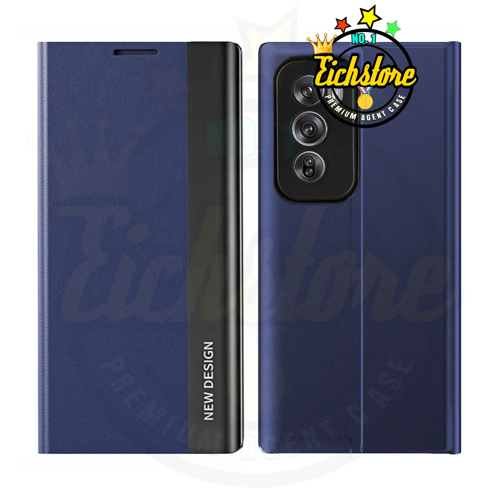 Casing Electro untuk Oppo Reno 12 5G Smart Windows Flip Case Casing HP Premium Super Full 360 Degree Mewah Flip Cover Auto Lock Case Kesing Kulit COD Bayar Di Tempat