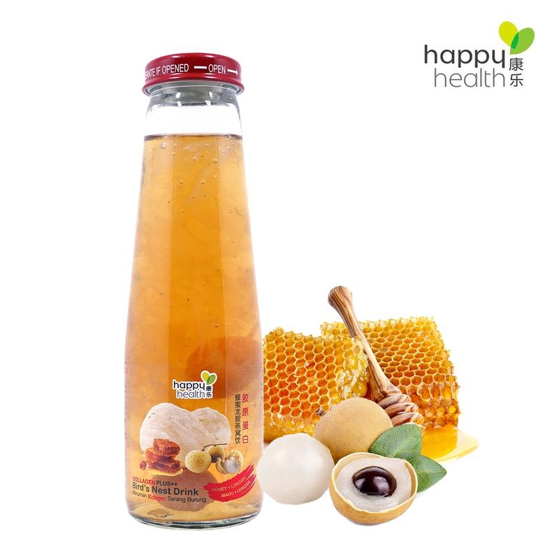 Product Introduction of Happy Health Collagen Plus++ Bird's Nest Drink - Red Dates Wolfberry / Honey Longan / Aloe Vera & Rock Sugar (3 Bottles) Halal  Beverage 9