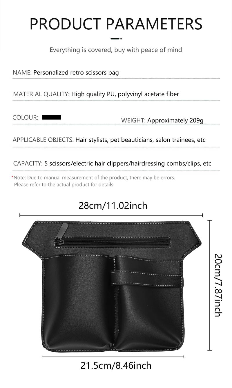 Product Introduction of Túi Đựng Kéo Cắt Tóc, Bộ Dụng Cụ Cắt Tóc, Túi Đeo Hông Cho Thợ Làm Tóc, Túi Đeo Hông Đựng Đồ 10
