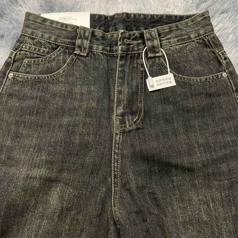 Suông lỡ kiểu 9 tất lưng cao chất jean qc dài 93-95cm 3