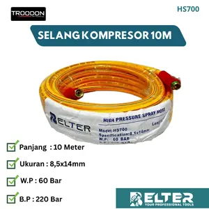 BELTER Selang Kompresor Angin 10 Meter High Pressure Spray Hose Selang Mesin Semprot kompresor selang