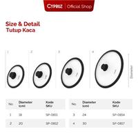 Gambar [Spesial Koko Panci] [COD] Cypruz Tutup Panci Stainless Kaca Sillicone Tahan Panas dan Anti Slip 20 cm dari Cypruz Kitchenware Kota Administrasi Jakarta Utara 5 Tokopedia