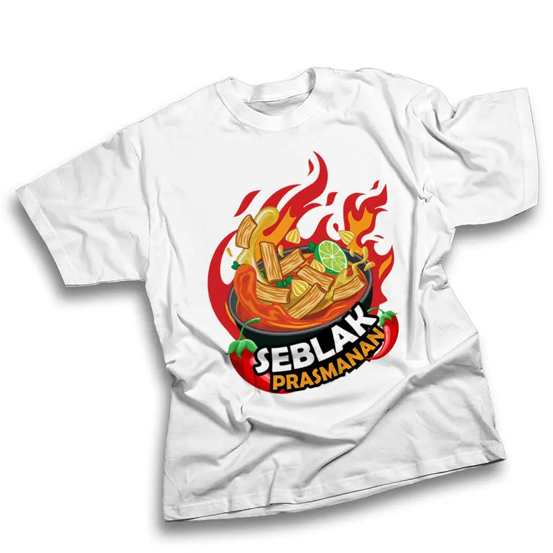 Kaos SEBLAK PRASMANAN Tshirt baju distro cotton combed 30s UNISEX KAOS WARUNG SEBLAK Pria Oblong Katun Sablon unsiex sesuai gambar 3