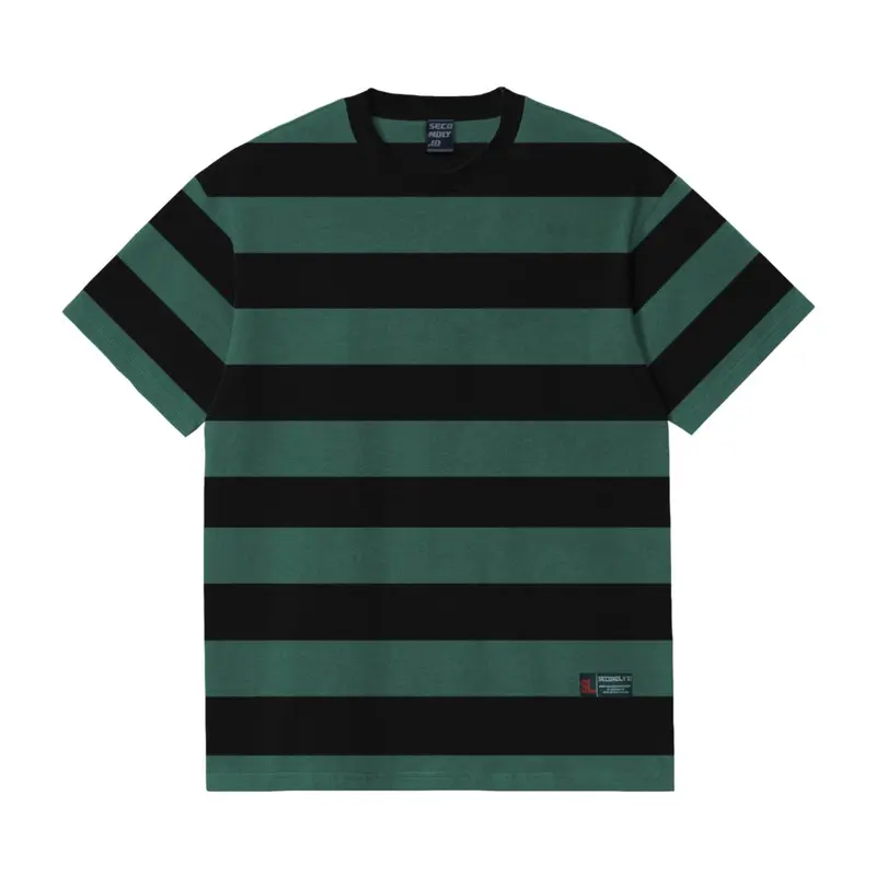 SECONDLY.ID Tshirt Salur Garis Besar Stripe 24s Grm 180 Kaos Jumbo Pria Wanita S - 7XL 4