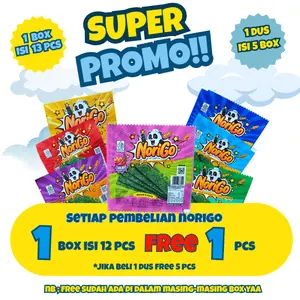 NORIGO SNACK RUMPUT LAUT SACHET | NORIGO SNACK RUMPUT LAUT 1 BOX 12 PCS Cemilan Crispy