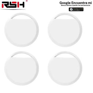 Etiquetas inteligentes RSH para Android/iOS, compatibles con la app Find, rastreador para equipaje, llaves y mochila, incluye baterías recargables CR2032