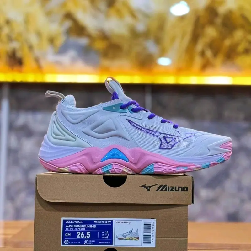 Sepatu Voli Mizuno Wave Momentum 3 Woman Bonus Tas Kaos Kaki 4