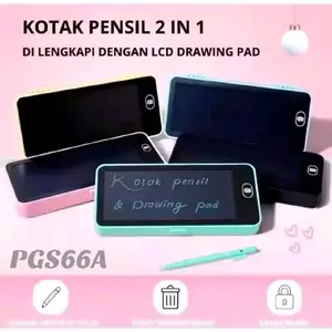 Drawing pad Kotak Pensil Lcd Drawing Pen Case 2 In 1/ Kotak Pensil Anak Dengan Digital Pad
