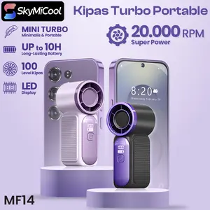 SKYMICOOL Kipas Super Mini Turbo Portable 20000RPM High Speed Fan Wireless 10jam Pemakaian MF14