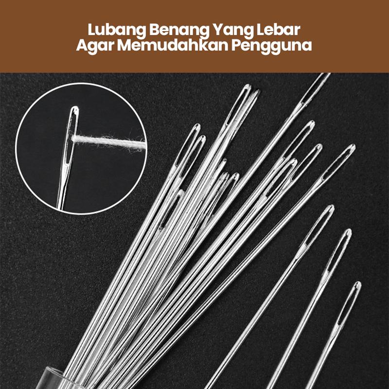 Product Introduction of Jarum jahit praktis set isialat bantu memasukanbenang mata nenek one second needle 4