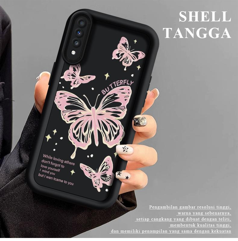 Product Introduction of casing hp softcase butterfly simple for SAMSUNG A70 8