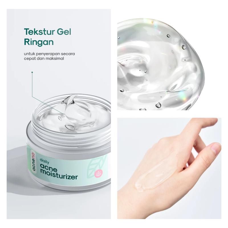 Daily Acne Moisturizer - Acneno isi 50gr | Memperbaiki Skin Barrier Kulit | Membantu Wajah Lebih Terhidrasi Kandungan Panthenol Aman Untuk Bumil & Busui | BPOM Original 4