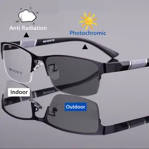 Kacamata Photochromic Anti Radiasi Bisnis Untuk Pria Wanita Half Frame