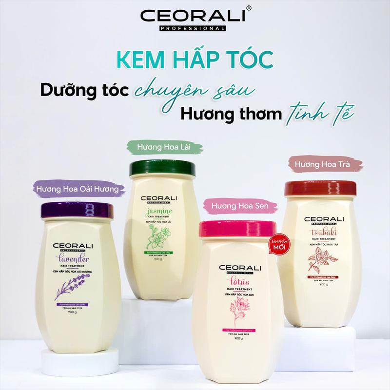 Kem hấp ủ tóc cao cấp Ceorali hương thơm mê li, mềm mượt tức thì 900g Chăm Sóc Tóc Nữ Women