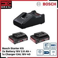 Gambar Bosch Starter Cordless 18 V Kit Set 2.0Ah dari Drill&Co Kota Administrasi Jakarta Barat 1 Tokopedia