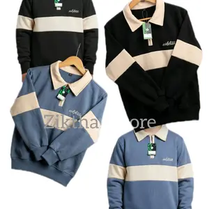 jaket motif. sweater rugby anak, crewneck, hoodie. usia 2-12 tahun. bahan fleece. Fashion