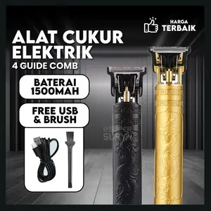 Alat Cukur Elektrik 4 Ketebalan 1500 mAh Hair Clipper Trimmer Rambut Kumis Jenggot Mesin