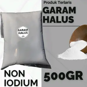 GARAM HALUS 500G  - GARAM NON IODIUM - GARAM HALUS  - GARAM DEBU - GARAM TEPUNG - GARAM 500G - GARAM 500G - GARAM HALUS 500G - GARAM HALUS 500G